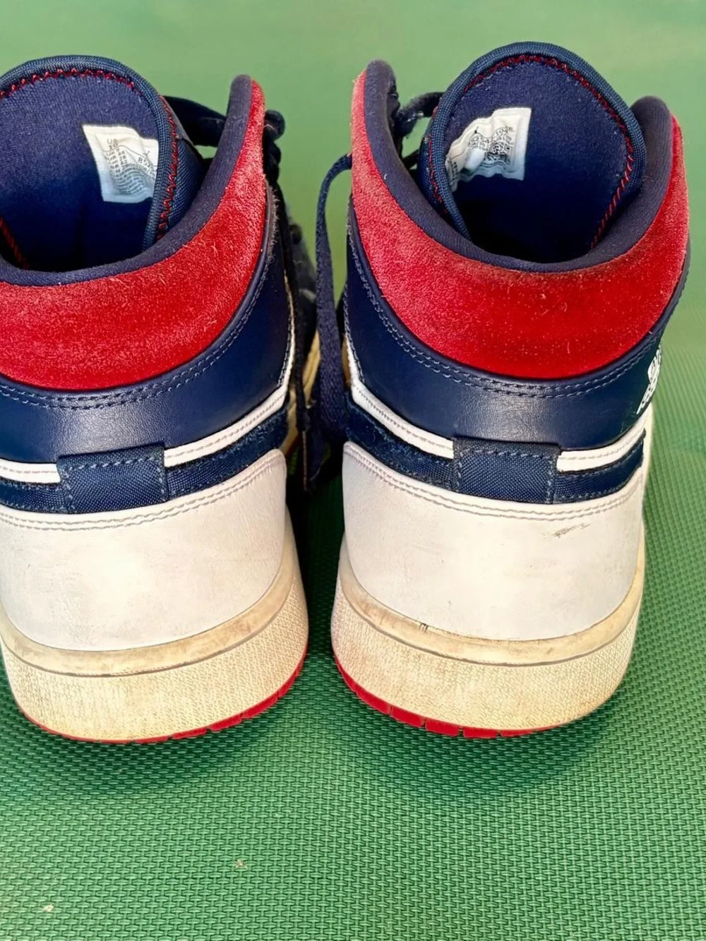 Nike Kids Navy White Red High-Top Sneakers
